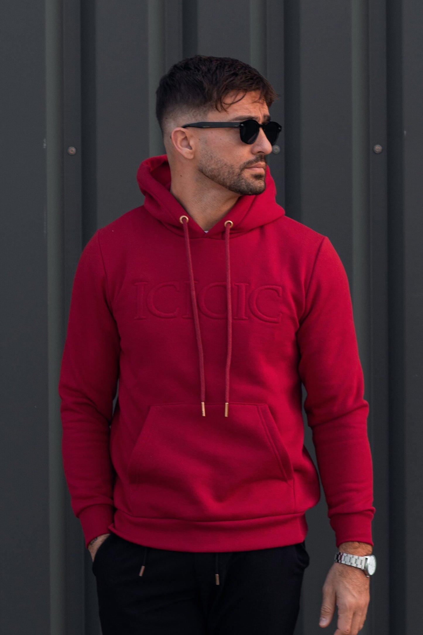 Hoodie ICICIC Burgundy IC Wear