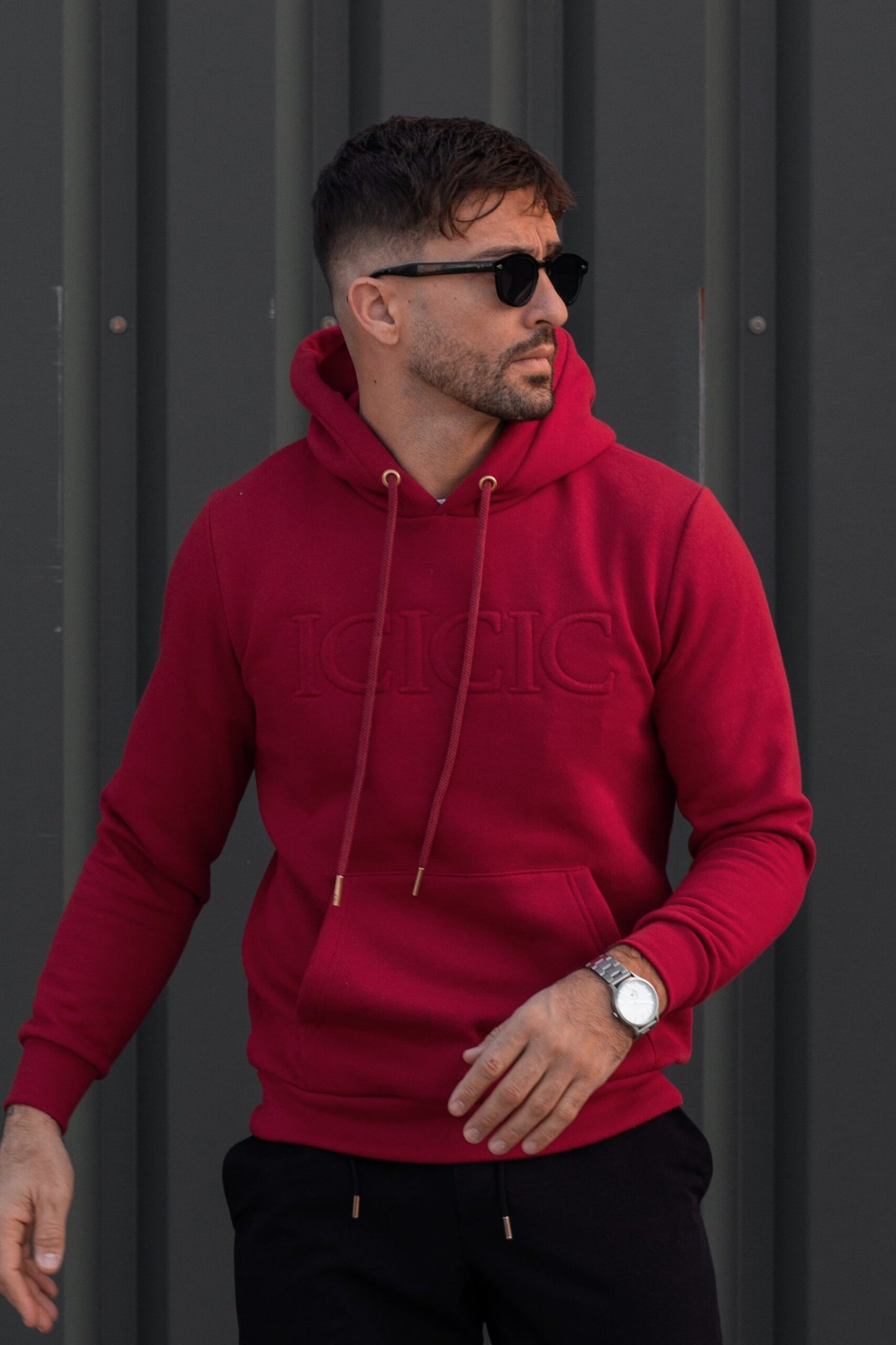 Hoodie ICICIC Burgundy IC Wear