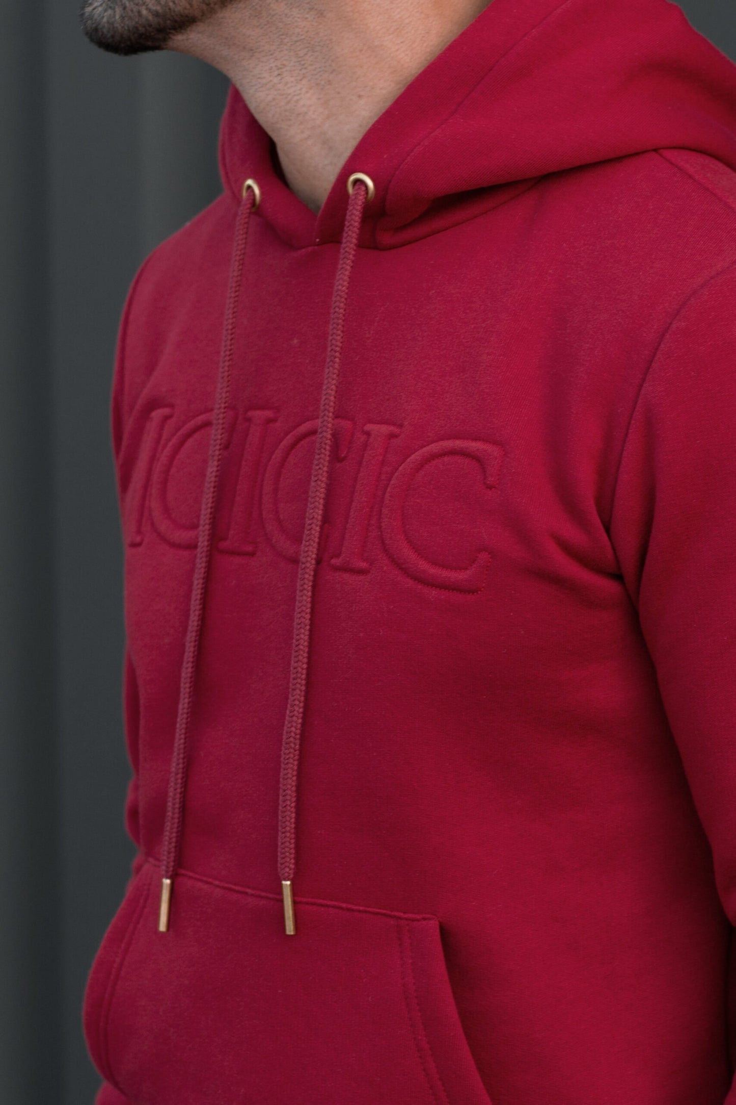 Hoodie ICICIC Burgundy IC Wear