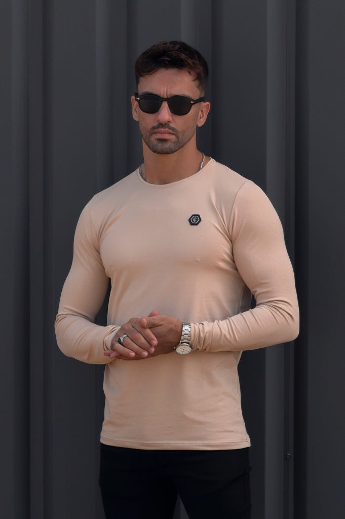 Long-Sleeve Hexa Platinum Beige IC Wear