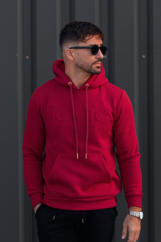 Hoodie ICICIC Burgundy IC Wear