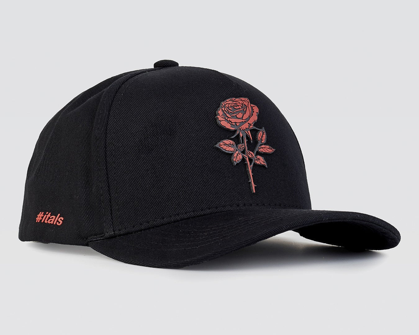 Boné Itals Preto Rose Itals