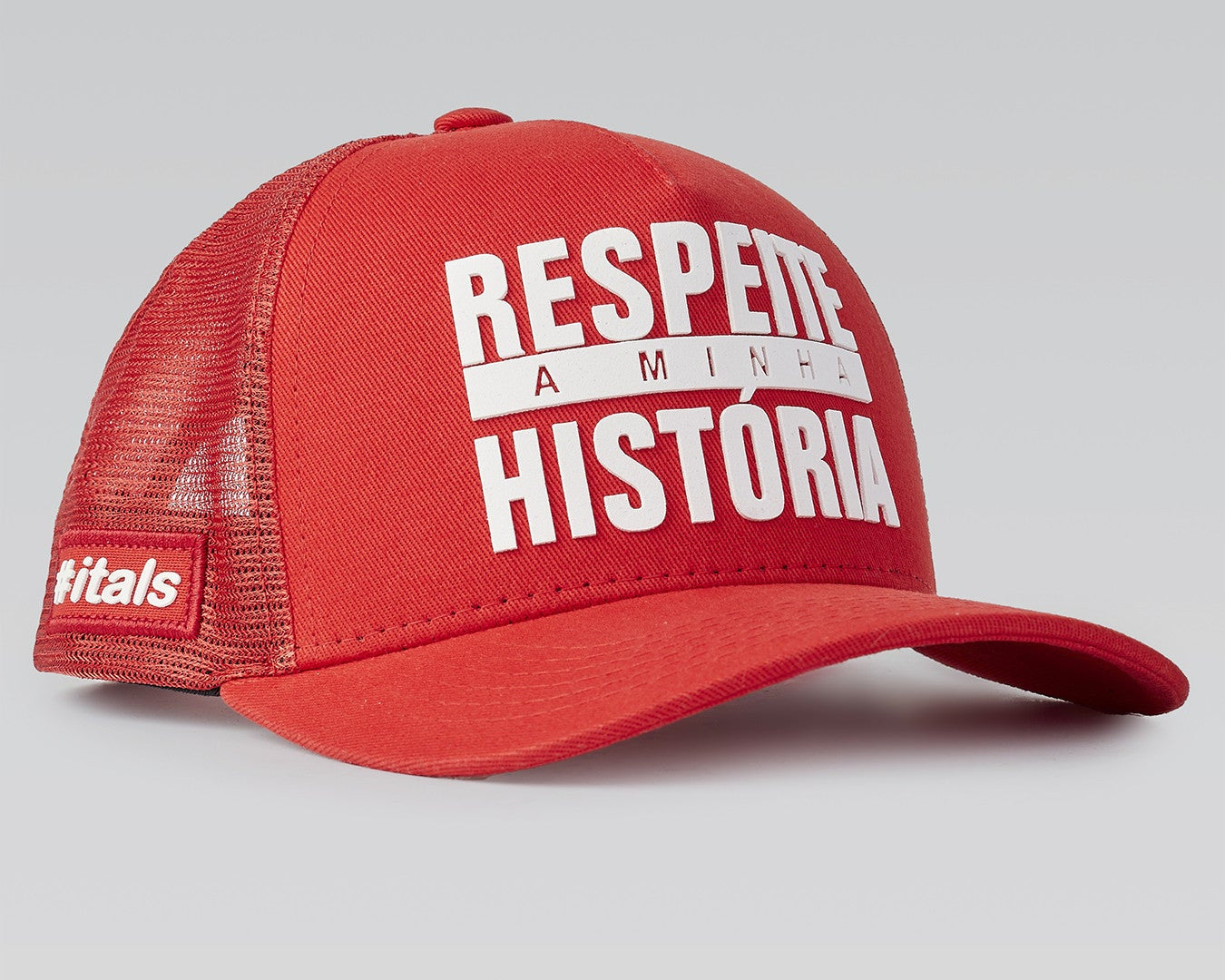 Boné itals Respeite Minha História Vermelho Itals