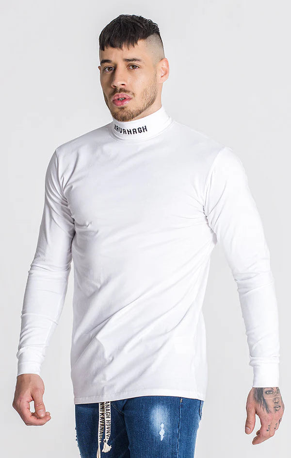 WHITE CHECKMATE TURTLENECK Gianni Kavanagh