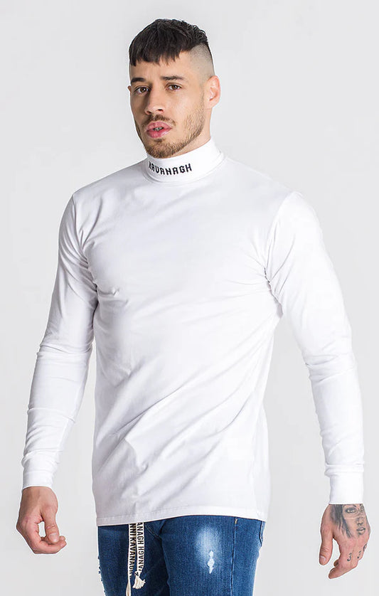 WHITE CHECKMATE TURTLENECK Gianni Kavanagh